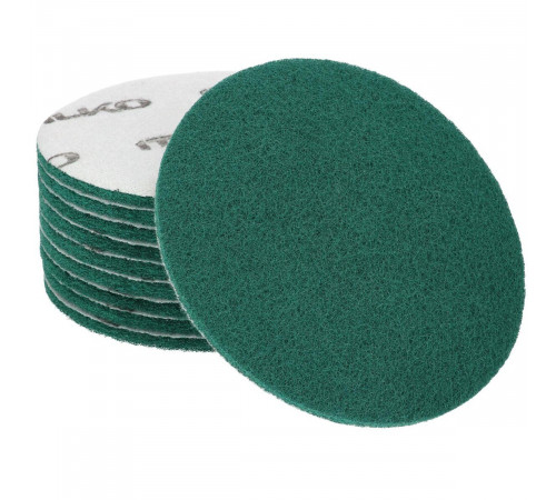 Material netesut ( scotch brite ) verde, disc 150 mm, granulatie P240, ITALKO Material netesut ( scotch brite ) verde, disc 150 mm, granulatie P240, ITALKO