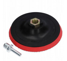 Taler pentru polisare cu velcro, 125mm, M14, cu adaptor, ITALKO