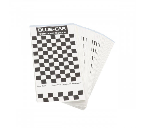 Cartela de hartie pentru test, set 50 buc, BLUE-CAR