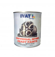 Vopsea auto pentru jante, 1K, IVAT, alb lucios, cod culoare 7070, 1 L
