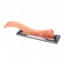 Rindea manuala pentru slefuire din plastic alestica cu maner dil lemn, 70mm/240mm, fara velcro, cu prindere prin cleme, ITALKO