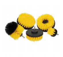 Set de 5 perii pentru curatare din nylon sub forma de atasament pentru burghiu, ITALKO