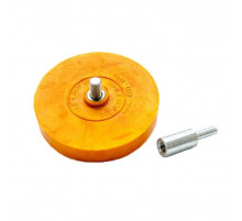 Disc cu adaptor pentru indepartare mecanica a ruginei pentru bormasina diametru 125mm. Proiectat din material dur impregnat cu particule abrazive, elimina foarte usor si eficient straturile de vopsea veche si rugina fara a afecta metalul, BLUE-CAR