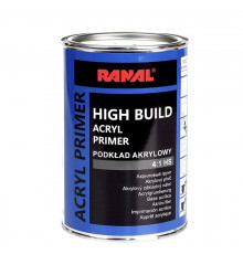 Filler acrilic HIGH BUILD 4:1 HS gri 0,8l+0,2l intaritor, RANAL